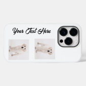 Coques Case-Mate iPhone Créez votre propre photo de chien animal de compag (Verso (horizontal))