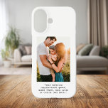 Coques iPhone 16 Créez votre propre photo personnalisée et un devis<br><div class="desc">Créez votre propre coque iphone de devis personnalisé. Comprend une de vos photos et un texte personnalisé en typographie minimaliste de machine à écrire.</div>
