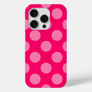 Coque iPhone 15 Pro Créez Votre Propre Point Polka Monochromatique