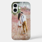 Coques Case-Mate iPhone Créez votre propre script moderne de photo personn (Verso)
