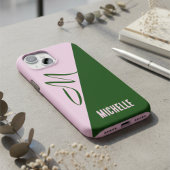 Coques Case-Mate iPhone Créez Votre Propre Vert Forêt Moderne & Rose Doux