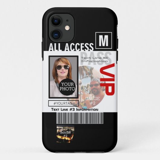 Coques Case-Mate iPhone Créez votre propre VIP Pass 8 façons de le personn (Dos)
