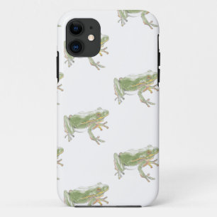 Case-Mate iPhone Case Crème Blanc Sage Vert Aquarelle Grenouille Motif