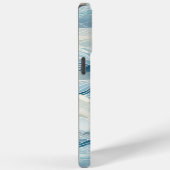 Coques Case-Mate iPhone Crème Bleue Mer Sable Océan Vagues (Verso / Droite)