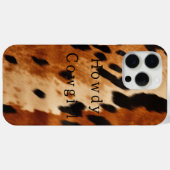 Coques Case-Mate iPhone Crème Brown animal de cowhide (Verso (horizontal))