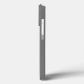 Coques Case-Mate iPhone Crème de nom gras personnalisé et gris clair (Verso / Gauche)
