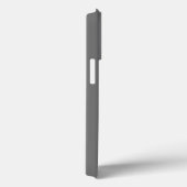 Coques Case-Mate iPhone Crème de nom gras personnalisé et gris clair (Verso / Droite)