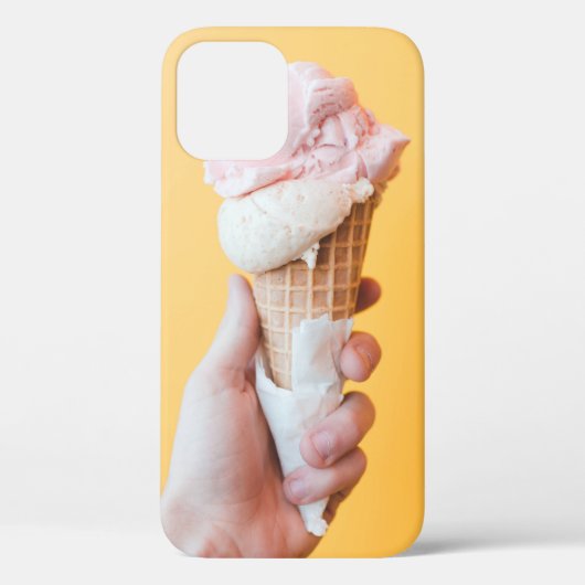 Coques Case-Mate iPhone Crème glacée aux fraises sur cône (Verso)