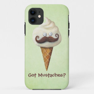 Coques Pour iPhone Crème glacée avec des moustaches
