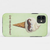 Coques Case-Mate iPhone Crème glacée avec des moustaches (Dos (Horizontal))