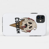 Coques Case-Mate iPhone Crème glacée fantôme éffrayante "I CSCREAM" (Dos (Horizontal))