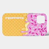 Coques Case-Mate iPhone Crème glacée Kawaii gaufre cône Popsicle (Verso (horizontal))