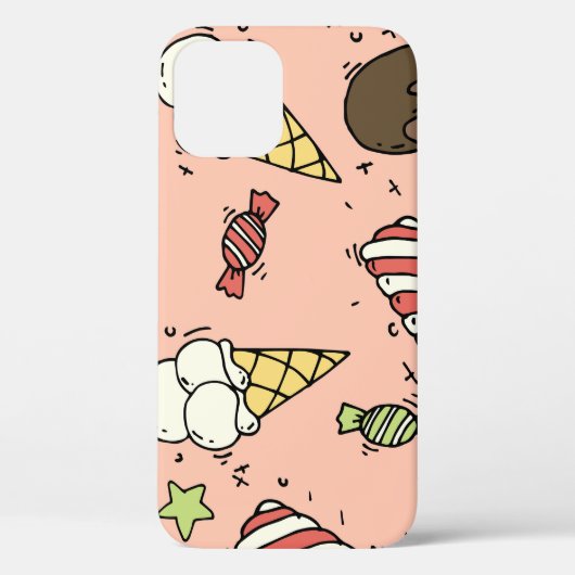 Coques Case-Mate iPhone Crème glacée mignonne & Lollipopes : sans couture (Verso)