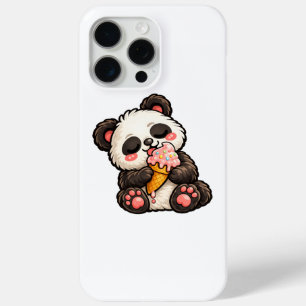 Coque iPhone 15 Pro Max Crème Glacée Panda Mignon
