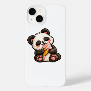 Coque Pour iPhone 14 Crème Glacée Panda Mignon