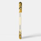 Coques Case-Mate iPhone Crème Glamour de Jungle Exotique & Noir Doré Guépa (Verso / Droite)