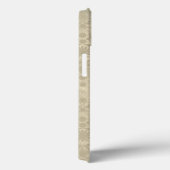 Coques Case-Mate iPhone Crème Neutre Tan Double Motif Damassé (Verso / Droite)