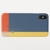 Coques Case-Mate iPhone Crème rouge jaune bleu (Dos (Horizontal))