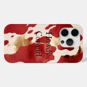 Coques Case-Mate iPhone Crème Rouge Or Occidental (Verso (horizontal))