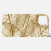 Coques Case-Mate iPhone Crème rustique Earthy Feuille beige (Verso (horizontal))