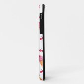 Coques Case-Mate iPhone Crèmes glacées et cerises (Dos/Gauche)
