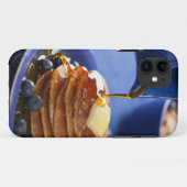 Coques Case-Mate iPhone Crêpes avec le sirop et la myrtille (Dos (Horizontal))