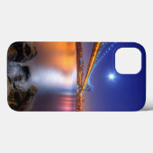 Coques Case-Mate iPhone Crépuscule, George Washington BridgePalisades, NJ. (Verso (horizontal))