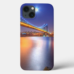 Etui iPhone 13 Crépuscule, George Washington BridgePalisades, NJ.