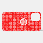 Coques Case-Mate iPhone [Crêtes de famille] Fleurs et Plante Rouge (Verso (horizontal))