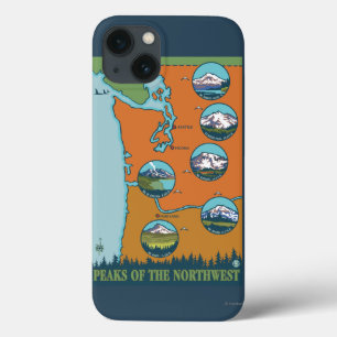 Coques Pour iPhone Crêtes du nord-ouest - 5 montagnes différentes