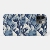 Coques Case-Mate iPhone Crêtes éphémères : Les vagues d'Hokusai réimaginée (Dos (Horizontal))