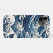 Coques Case-Mate iPhone Crêtes éphémères : Les vagues d'Hokusai réimaginée (Dos (Horizontal))