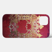 Coques Case-Mate iPhone Crimson à l'encre tombée (Verso (horizontal))