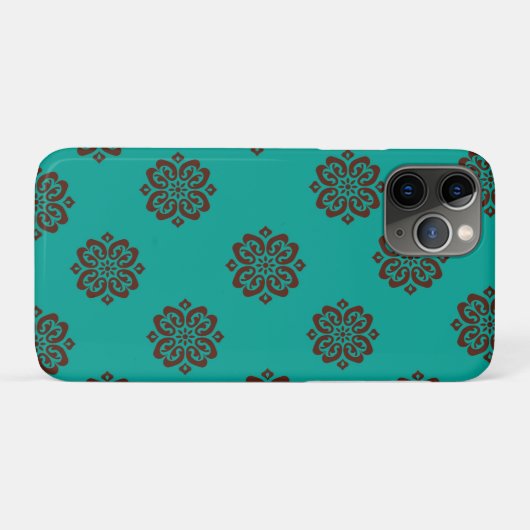 Coques Case-Mate iPhone "Crimson Scrolls - Bold Elegance" (Dos (Horizontal))