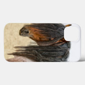 Coques Case-Mate iPhone Crinière de cheval (Verso (horizontal))
