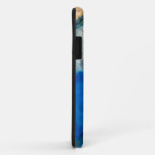 Coques Case-Mate iPhone cristal bleu (Dos/Droite)