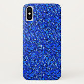 Coques Case-Mate iPhone Cristal druzy - bleu saphir (Dos)