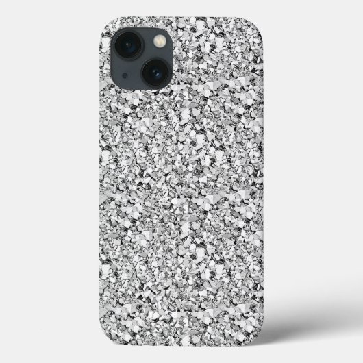 Coques Case-Mate iPhone cristal druzy - couleur or blanc (Verso)