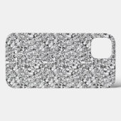 Coques Case-Mate iPhone cristal druzy - couleur or blanc (Verso (horizontal))