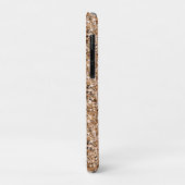 Coques Case-Mate iPhone cristal druzy - couleur or rose (Dos/Gauche)