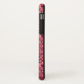 Coques Case-Mate iPhone cristal druzy - grenat rouge (Dos/Gauche)