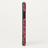 Coques Case-Mate iPhone cristal druzy - grenat rouge (Dos/Droite)