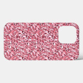 Coques Case-Mate iPhone cristal druzy - quartz rose rose (Verso (horizontal))