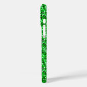 Coques Case-Mate iPhone cristal druzy - vert émeraude (Verso / Gauche)