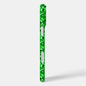 Coques Case-Mate iPhone cristal druzy - vert émeraude (Verso / Droite)