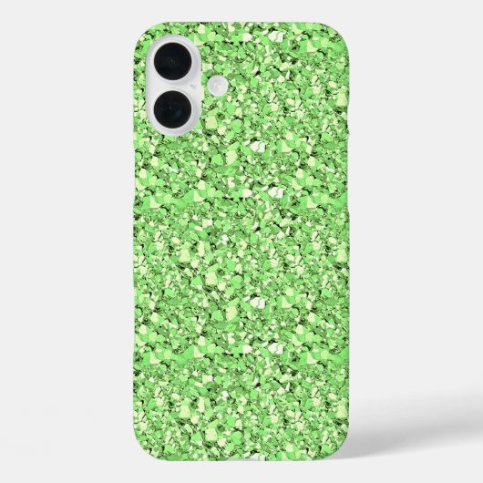 Coques Case-Mate iPhone cristal druzy - vert peridot (Verso)
