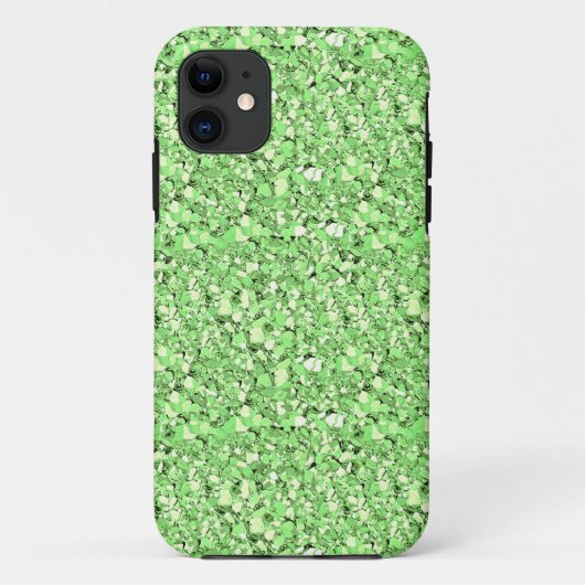 Coques Case-Mate iPhone cristal druzy - vert peridot (Dos)