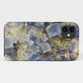 Coques Case-Mate iPhone Cristaux bleus de fluorine dans Matrix (Dos (Horizontal))