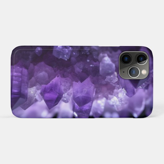 Coques Case-Mate iPhone cristaux d'asméthyste (Dos (Horizontal))