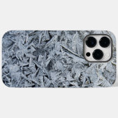 Coques Case-Mate iPhone Cristaux de givre de glace Texture (Verso (horizontal))